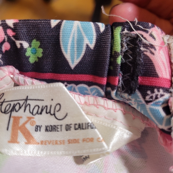 VINTAGE KORET OF CALIFORNIA 70'S FLORAL MAXI SKIRT - Picture 2 of 7